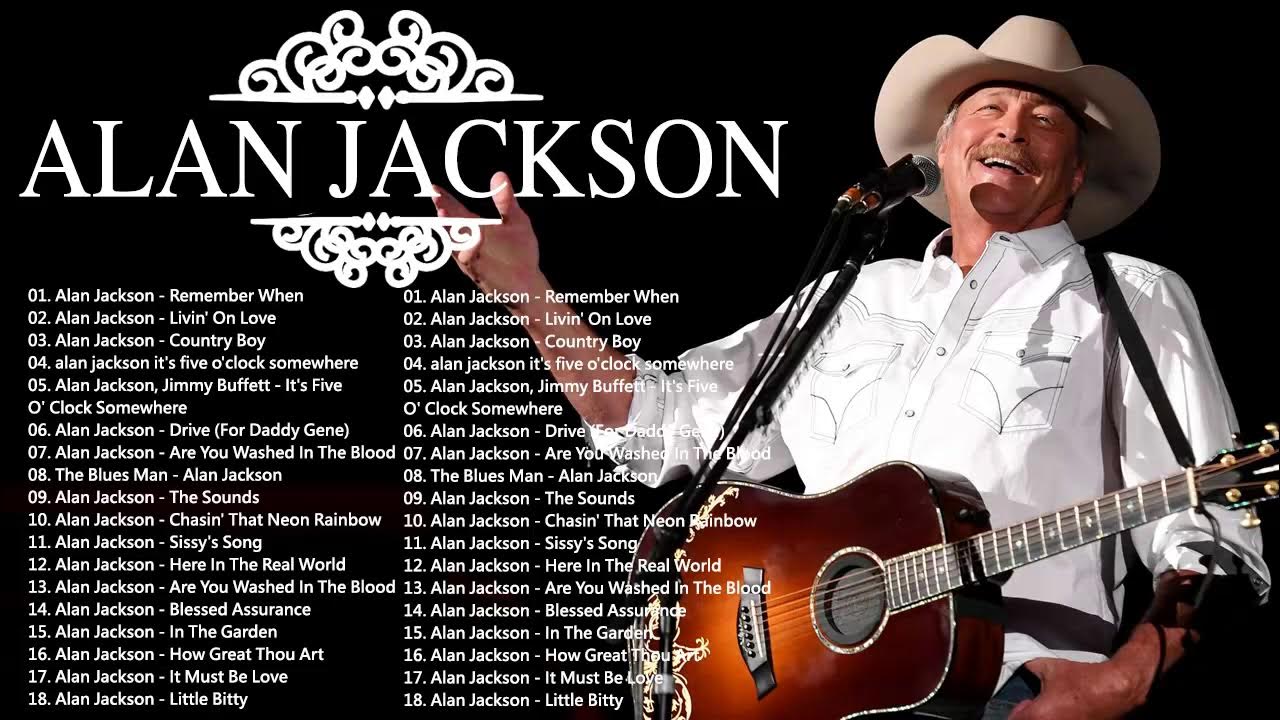 Alan Jackson Greatest Hits Playlist 2021 - Alan JackSon Best