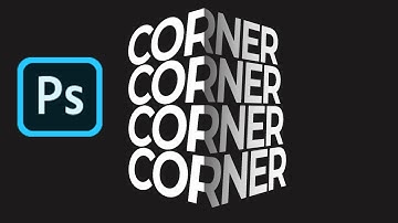 3D Text Effect Corner Perspective | Corner Effect Typography | Photoshop Tutorial #short