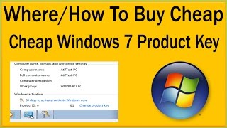 Where / How To Buy Windows 7 Cheap Product Key Online With Genuine COA Sticker?