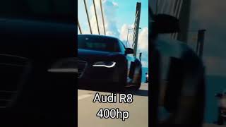 GTR vs audi vs lamborhini vs bugatti vs supra hp