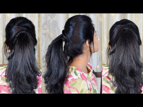 High Puff Sleek PONYTAIL | Ponytail Hairstyle | High Ponytail for Work College or Party