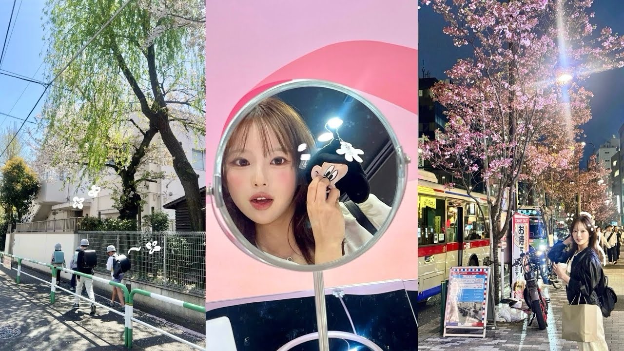 분명 워홀러인데..워홀러가 아니었습니다..애니 주인공이 된 듯한 도쿄에서의 평화로운 첫 봄 VLOG~🌷