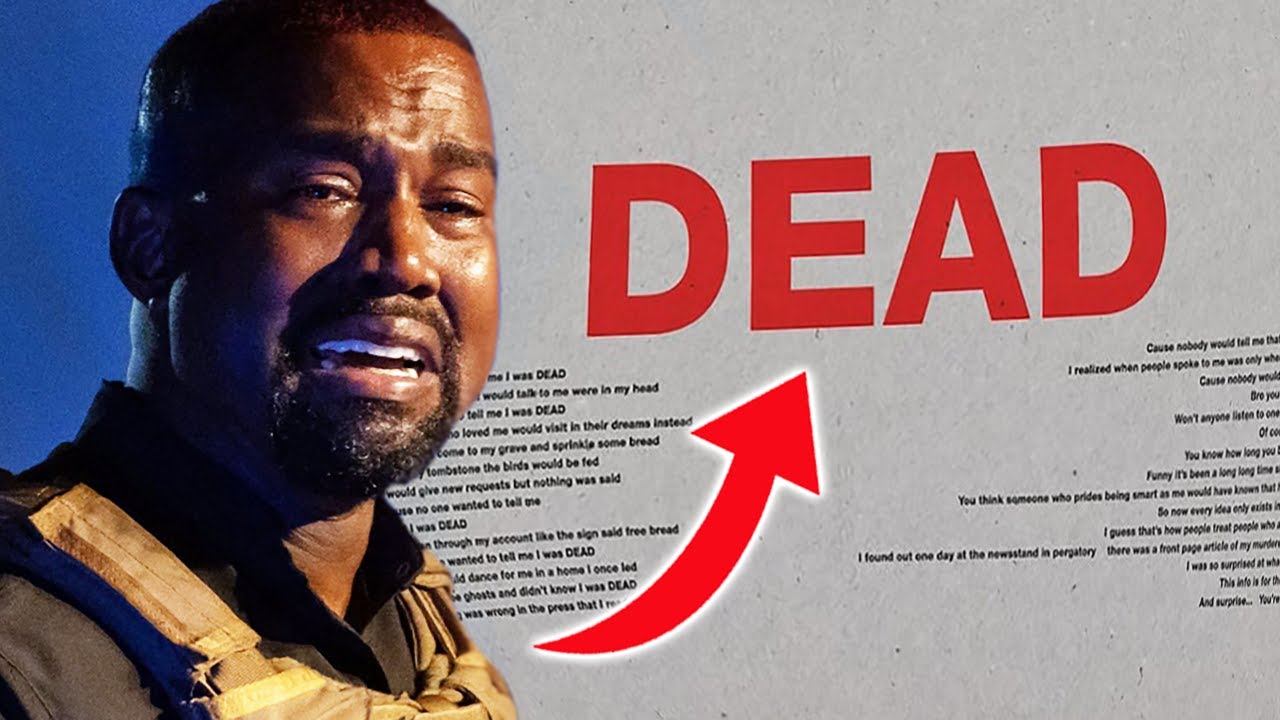 Kanye West Says He's Dead In NEW Dark Poem