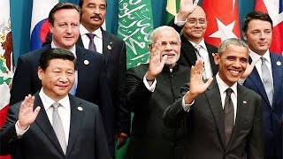 PM Modi with President Obama and other World Leaders at G20 Summit in Brisbane