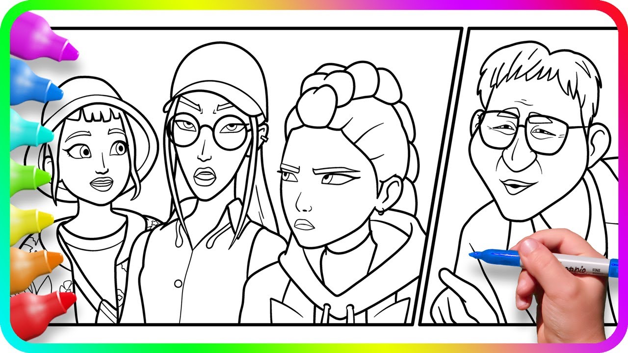 Play: KPop Demon Hunters Colouring: the calm Healer Han Clinic session