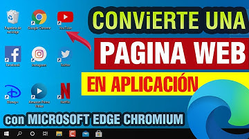 Cómo crear acceso directo de una Página Web en el Escritorio de Windows con Microsoft Edge Chromium