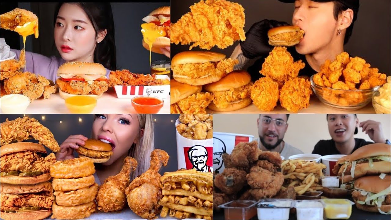 MOST POPULAR FOOD AT KFC🍔🍗🍟 ASMR COMPILATION