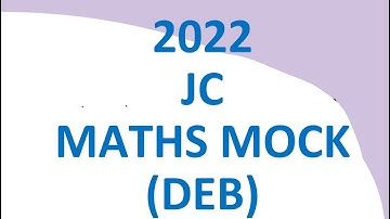 Maths Mock Paper 2022 Junior Cycle (Higher Level) DEB Solutions