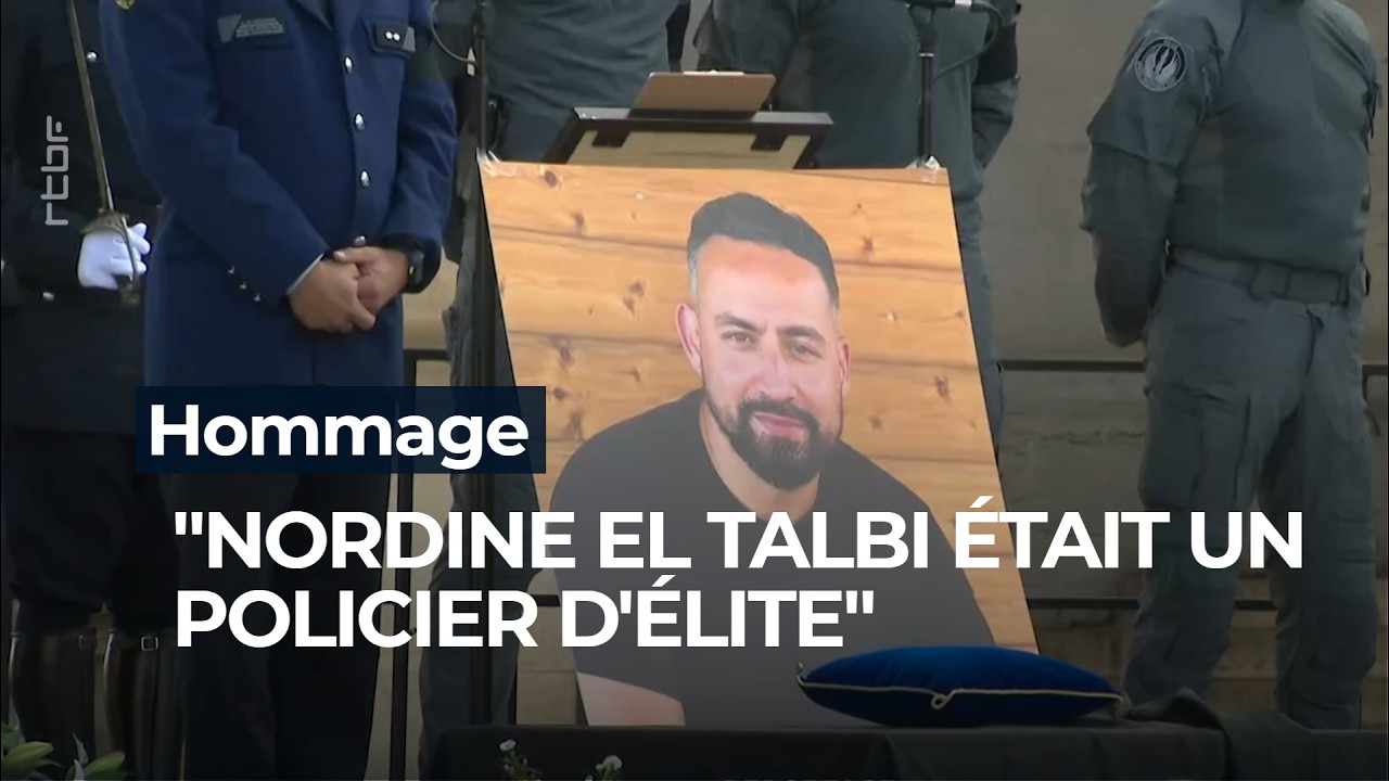 Cérémonie d'hommage à Nordine El Talbi, policier abattu en intervention - RTBF Info