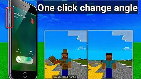 how to change camera angle in one click ||drop item one by one and change camera perspective in mcpe