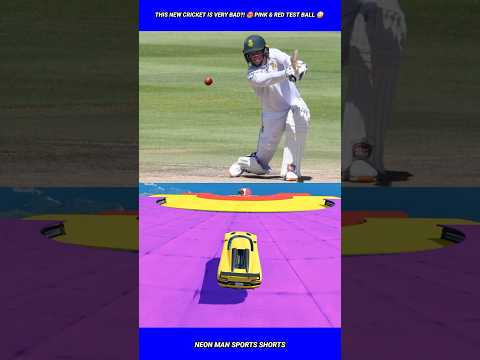 This New Cricket is VERY BAD?! 😡 Pink & Red Test Ball 😳 #shorts