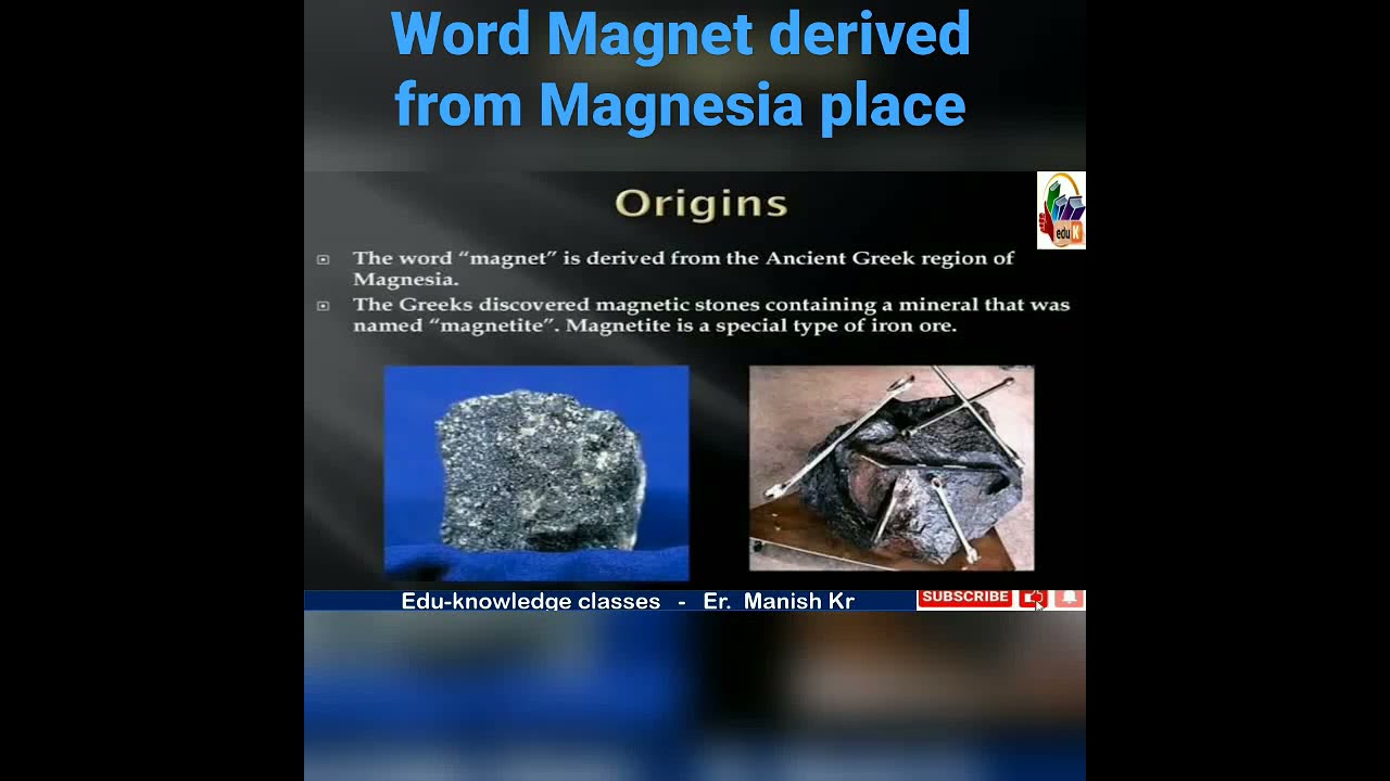 Word Magnet derived from Magnesia place