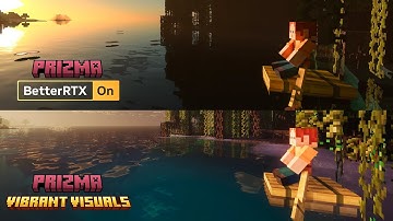 Vibrant Visuals versus BetterRTX (with Prizma) Minecraft Beta & Preview - 1.21.80.28