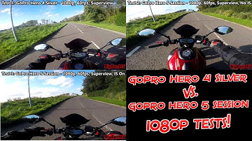 #132 GoPro Hero 5 Session vs Hero 4 Silver 1080p Tests!
