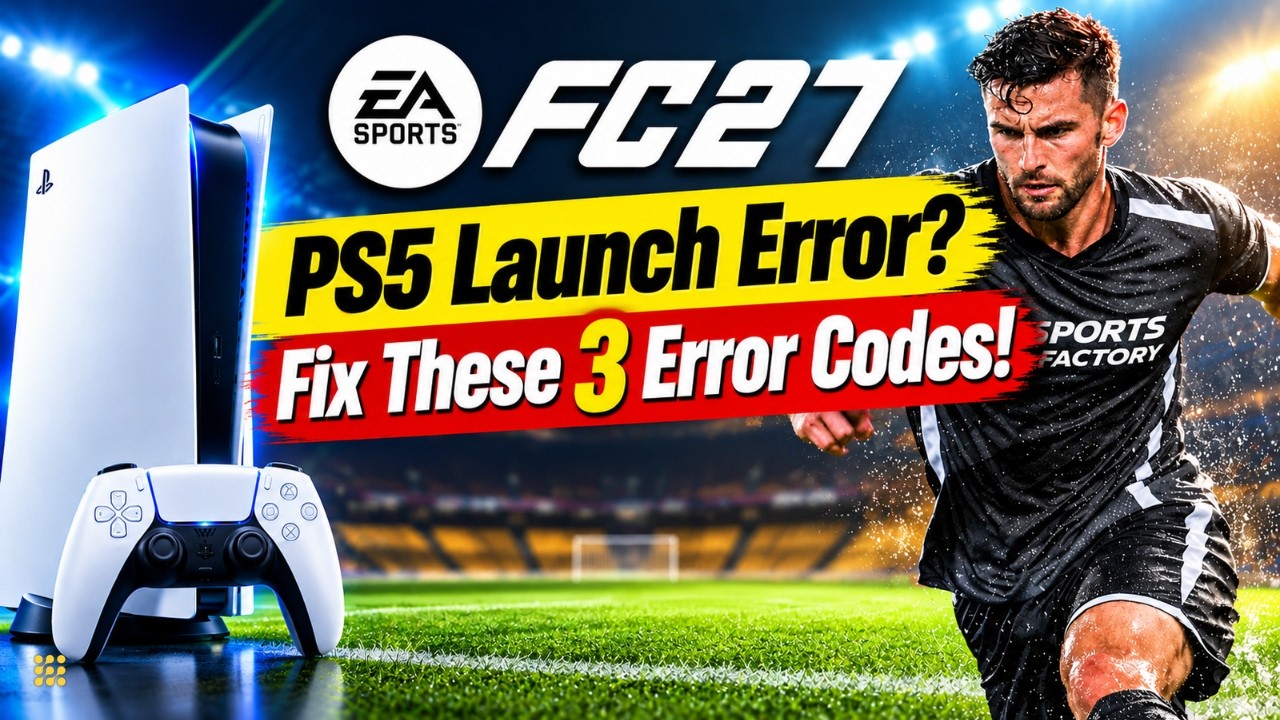 PS5 FC 27 Error Codes? Here's the FIX! WS-116331-5 / WS-116330-4