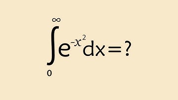 Integration of e^(-x^2) from 0 to Infinity