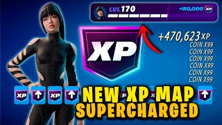 NEW XP MAP 😱 LEVEL UP to 100 SUPER FAST 💥 FORTNITE SUPERCHARGED XP CHAPTER 7