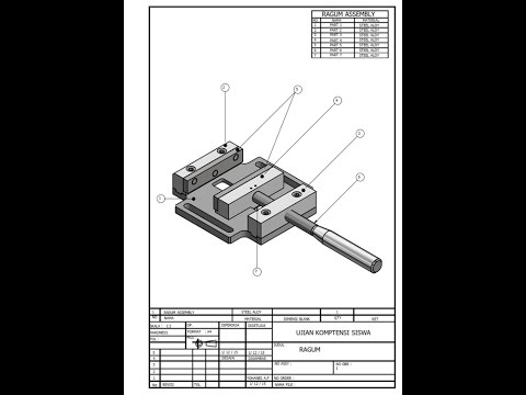 tutorial inventor pembuatan Ragum pembelajaran 6.3 by SISWANTO, ST ...