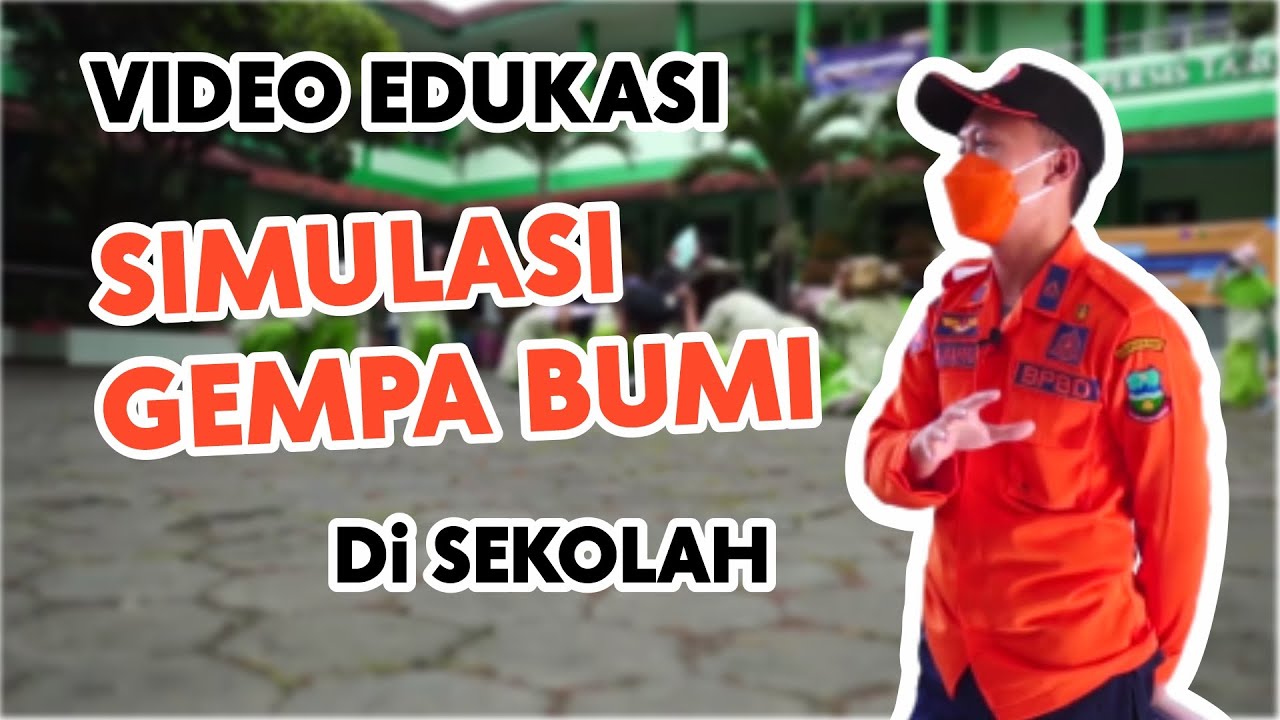 SIMULASI GEMPA BUMI & VIDEO EDUKASI BENCANA bersama Guru Tamu BPBD Garut