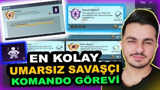 UMARSIZ Savaşçı En Kolay Nasıl Alınır KOMANDO GÖREVİ Nasıl Yapılır BEDAVA ÜNVAN / 2022 PUBG Mobile Resimi