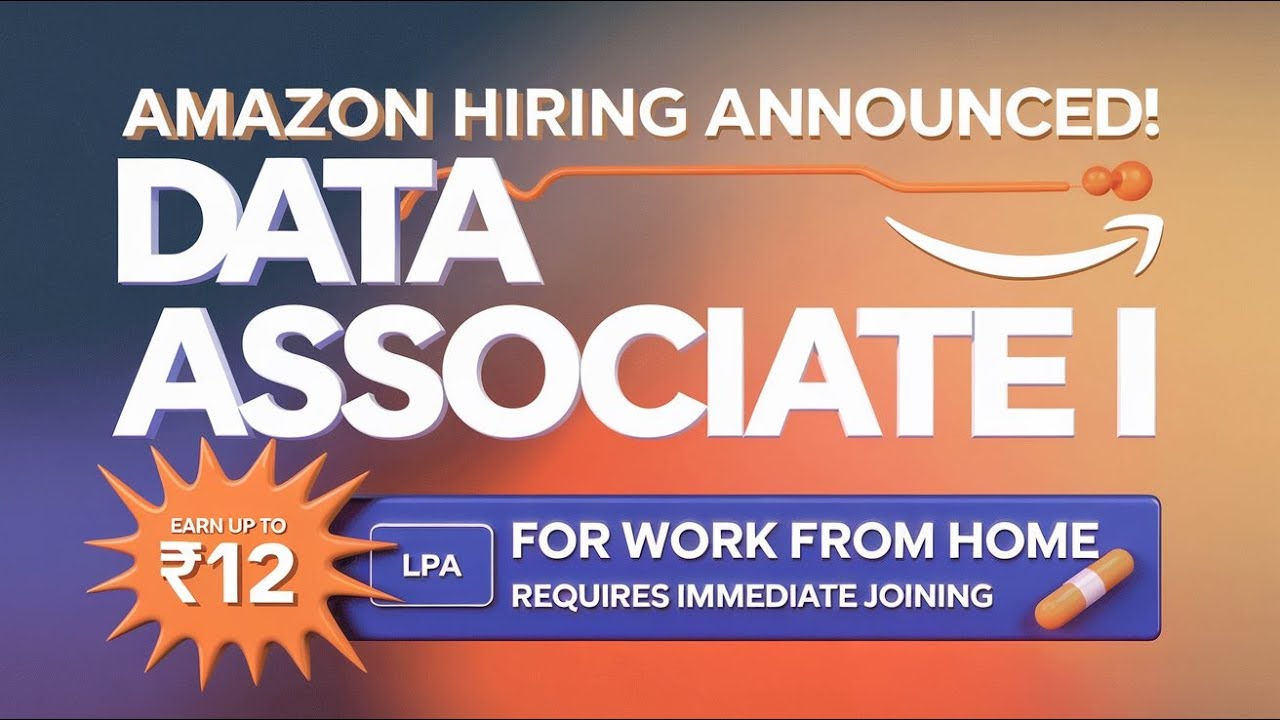 Amazon Recruitment 2025 | Amazon Work From Home Jobs March 2025|Amazon Job For Freshers |Online Jobs