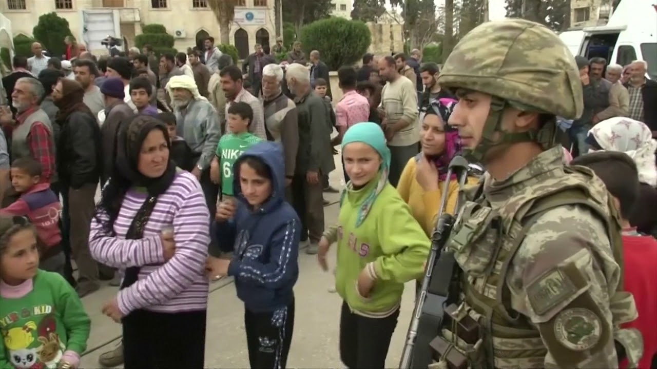 Turkey announces full control in Syria's Afrin region, delivers aid