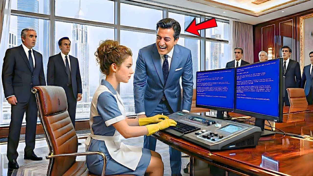 “DÉJAME ARREGLAR ESTE ERROR”—DIJO LA EMPLEADA DE LIMPIEZA… EL MILLONARIO SE RÍE, PERO QUEDA EN SHOCK