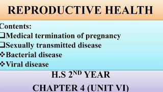 Reproductive health (lecture 3)