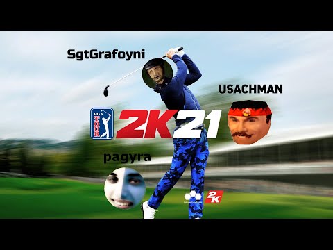 PGA TOUR 2K21 / ГОЛЬФ С USACHMAN И РАДУГОЙ