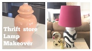 HOW TO : DIY THRIFT STORE LAMP MAKEOVER