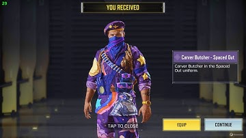 *NEW* CARVER BUTCHER- SPACED OUT | COD MOBILE | SOLO 🇹🇹