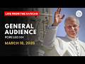 General Audience of Pope Leo XIV | Live from the Vatican | 18 March 2026 | Shalom World