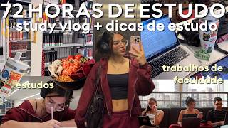 ESTUDANDO POR 72H 📚💐✨ 3 DIAS DE ESTUDO COMIGO + dicas de estudo