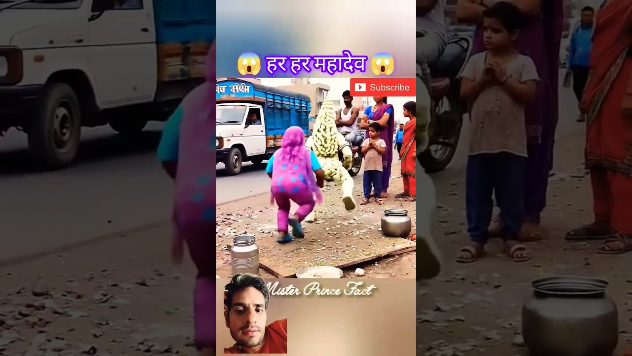 The cauliflower-made idol of Lord Shiva came to life 🌸🕉️✨