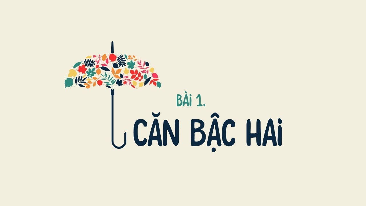 Bài 1 - Căn bậc hai số học - Toán lớp 9 [BINGCLASS.COM] - youtube