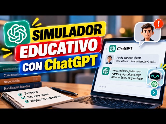 Cómo usar ChatGPT como simulador educativo: aprende practicando con IA