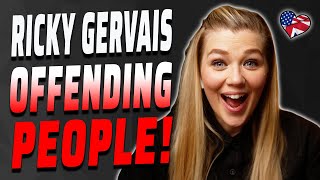 RICKY GERVAIS OFFENDING PEOPLE | AMERICAN REACTS | AMANDA RAE