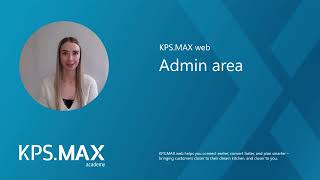 Admin area in KPS.MAX web