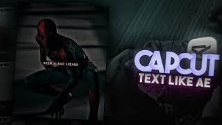 Capcut Text Tutorial