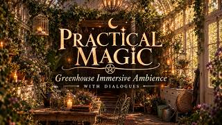 Practical Magic’s Greenhouse 🌿 | Immersive Witchy Ambience with Dialogues 🕯️✨