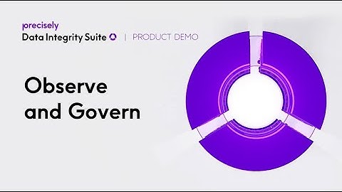 Data Integrity Suite: Observe and Govern