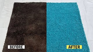 What looked like a Grey Rug turns out to be a Blue Rug | asmr rug cleaning