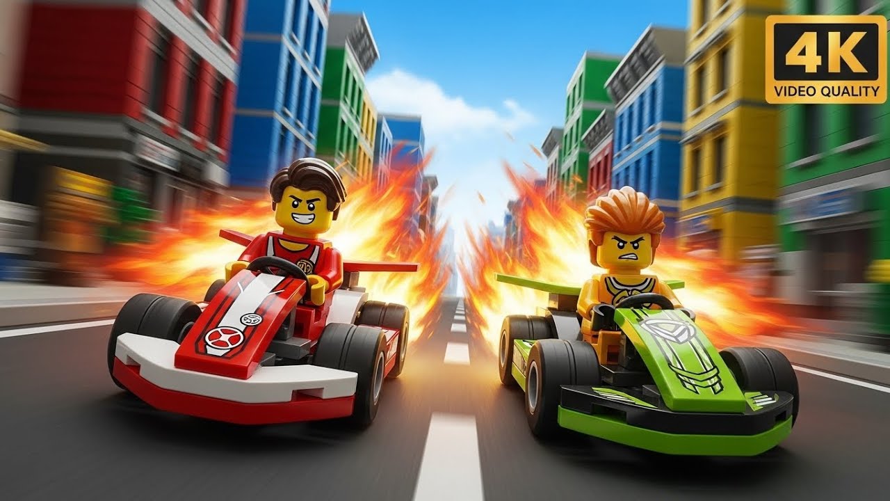 Jet-Powered Go-Kart Race Through LEGO City Streets! 🏎️💨🏙️