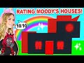 Rating My Best Friend Moody's Houses In Adopt Me! (Roblox)
