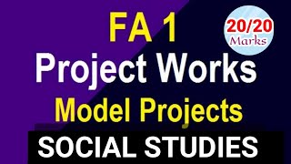 How to Get Full (20) Marks || Project Work || Social Studies || FA1, FA-2, FA-3, FA-4 ||