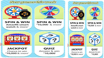 Amazon NewGames and Week Quiz Answers Today || @dailyquiztime #amazonfunzon