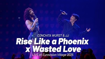 Conchita Wurst & JJ - Rise Like A Phoenix x Wasted Love - LIVE at Eurovision Village