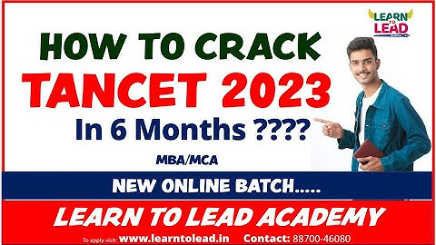 How to CRACK TANCET 2023 in 6 Months? | TIPS & TRICKS TO SCORE 100 Percentile