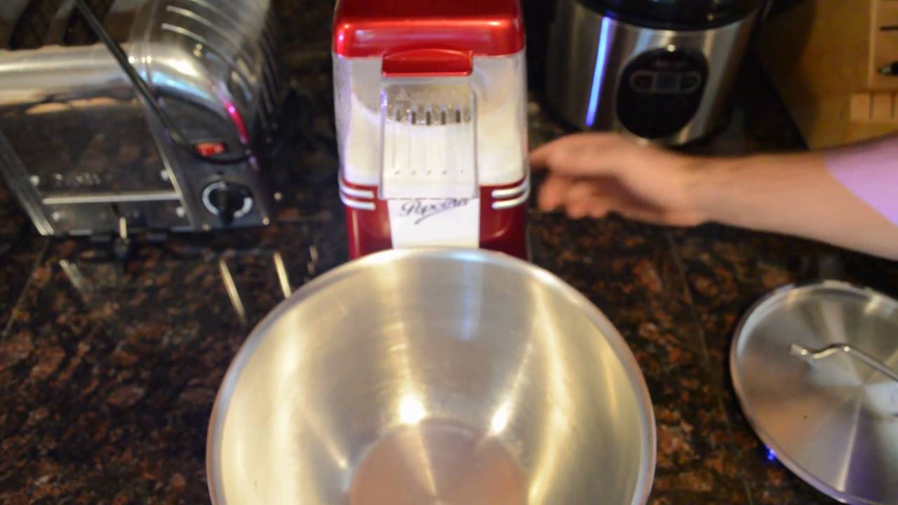 Hot Air Popcorn Maker Machine.Mini Popper. Nostalgia 50's Style