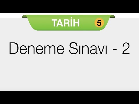 Tarih 5 - Deneme Sınavı 2